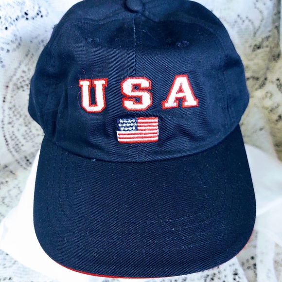 NWT USA 2001 NAVY BLUE GOLF HAT - Picture 1 of 7